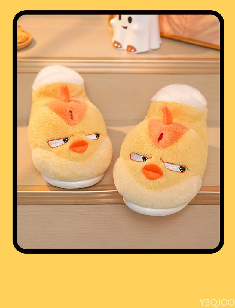 Cotton Slippers Bags Shoes Women Cute New Style Winter Outdoor Wear Indoor Anti Slip Thick Sole Fuzzy Plush Cotton Women Shoes