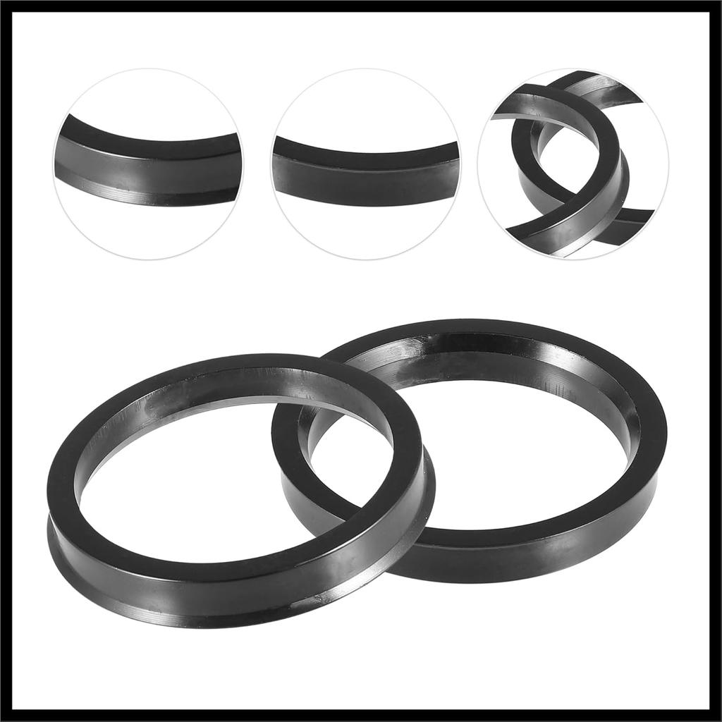 70.1mm to 60.1mm Universal Car Hub Centric Rings Black - Pack of 4 Durable Material