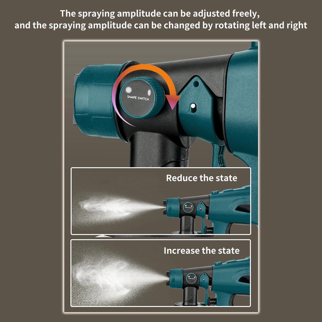 Cordless Paint Sprayer replacement for Makita 20V Max Battery,Handheld Electric Paint Sprayer with