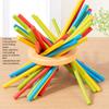Early Education Wooden 3-in-1 Stick Game Color Cognition Parent-Child Board Game Concentration Balance ToyToy MHWJ-MMM0078