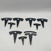 1-3pcs Not Affect ABS for Model3 ModeY Car Front Emblem Rear Tail Trunk Steering Wheel Sticker Badge Styling