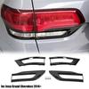 4pcs Gloss Black Tail Light Cover Trim Bezel Kit for Jeep Grand Cherokee 2014+