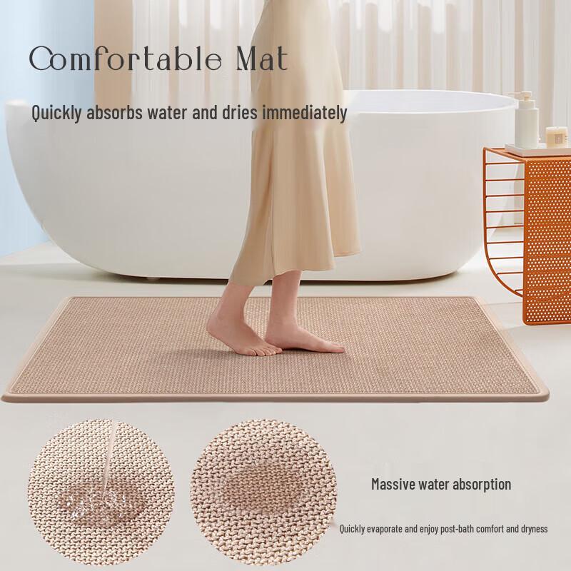 Unstop Quick-Dry Absorbent Non-Slip Bathroom & Entrance Mat