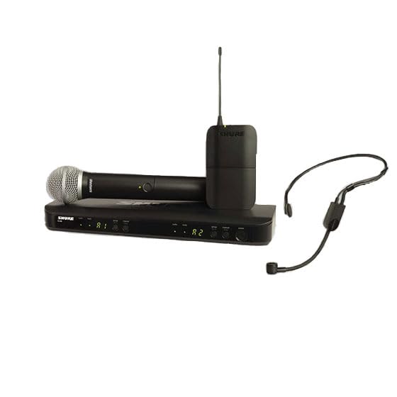 

SHURE PG58 Handheld and PGA31 Headset Microphone Wireless Combo System BLX1288J/P31-JB