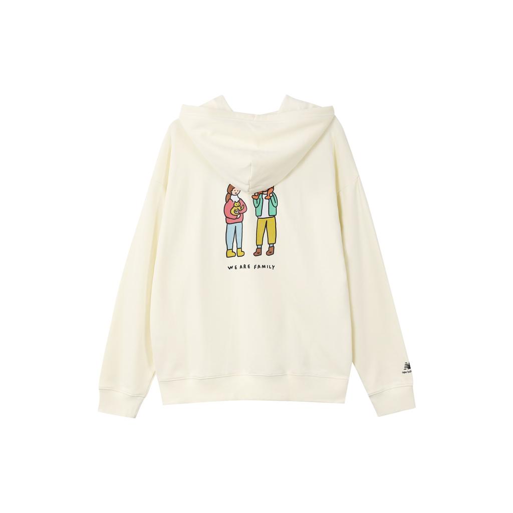 New Balance Cartoon Printing Hooded Track Jacket White Men's MDA47013-IV