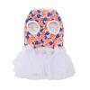 Floral Dog Dress Small Dogs Dress with White Tulle Skirt Summer Tutu Dress for Puppies Bichon Frise Schnauzer Small Breeds