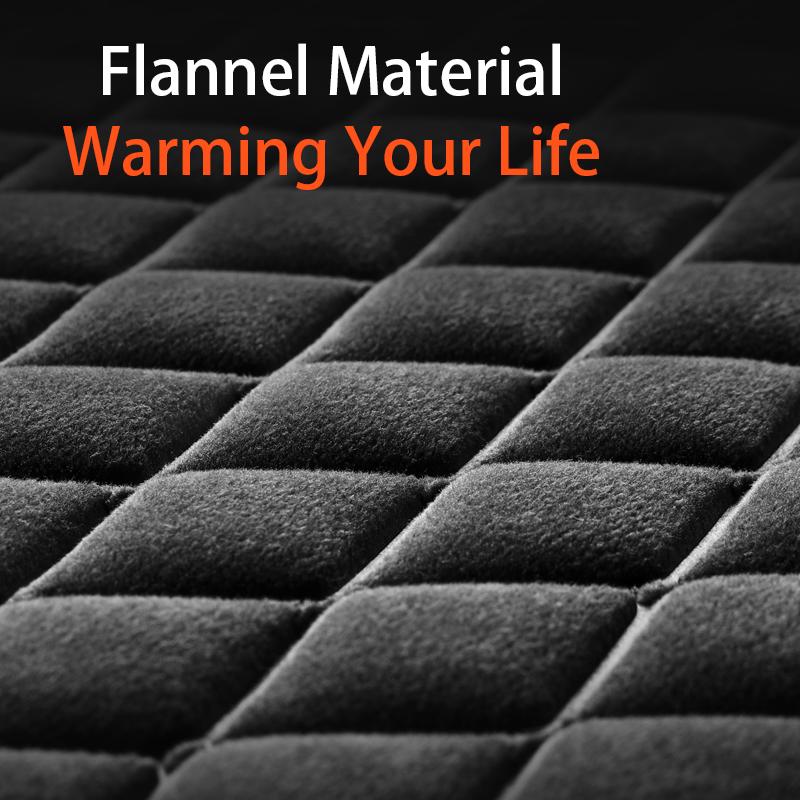 Flannel Heated Car Seat Cover 12V Expanded Area Heating Car Seat Prootector Universal Seat Pad Cushion Auto Interior Accessories