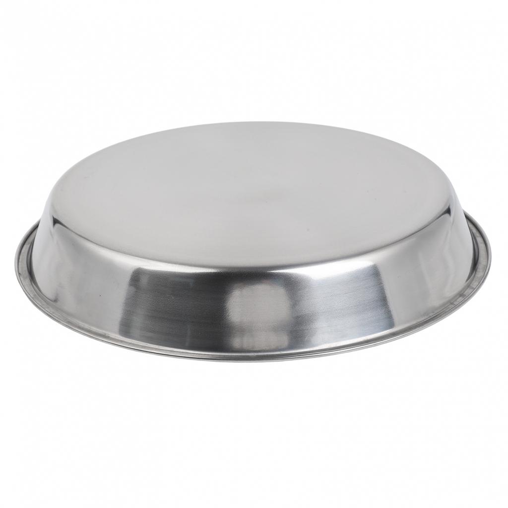 Plate Crust Dinnerware Flat Plate Stainless Steel 22