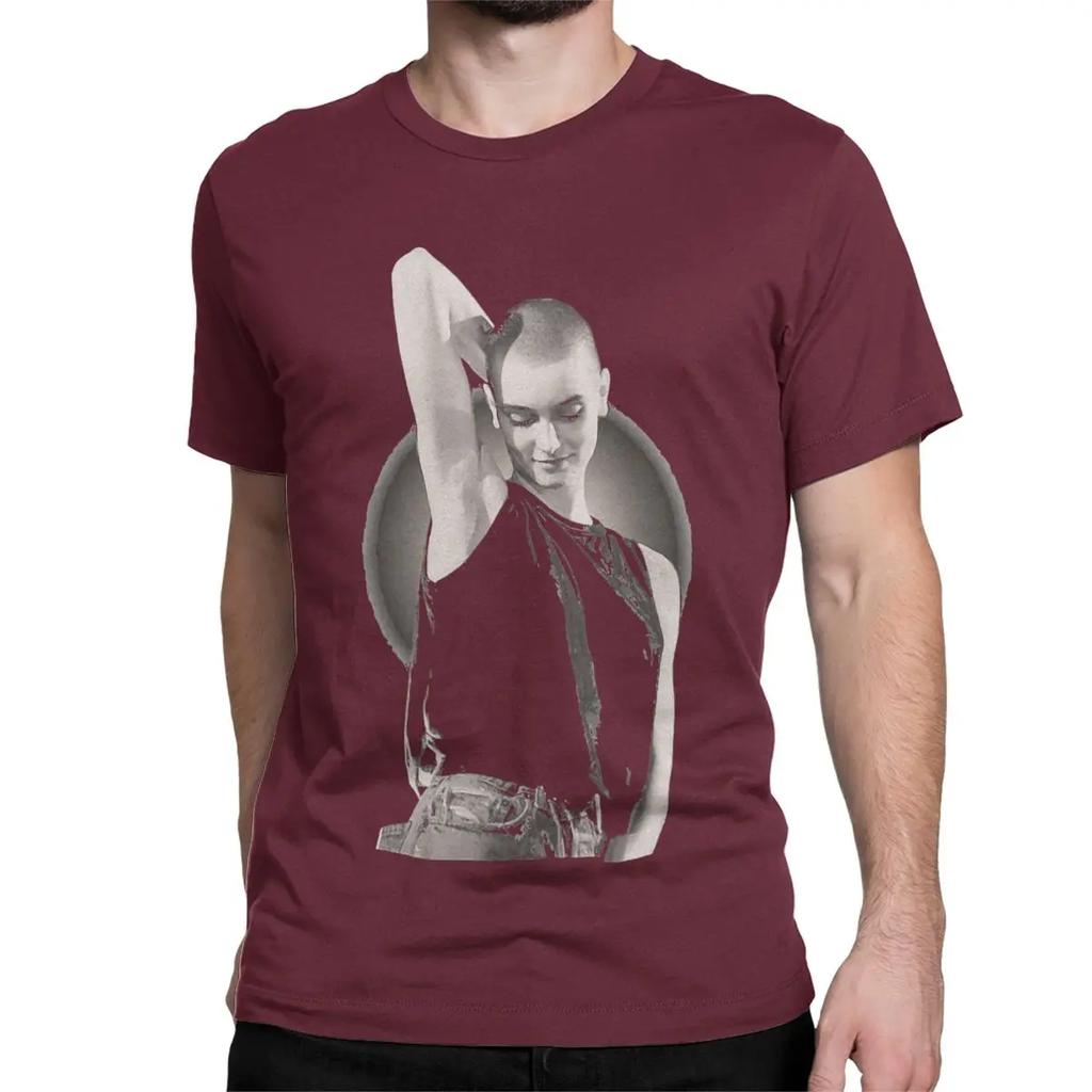 Men Women T-Shirts Singer 90s Music Vintage Cool Cotton Tees Short Sleeve Sinead Oconnor T Shirts Round Neck Clothes Original