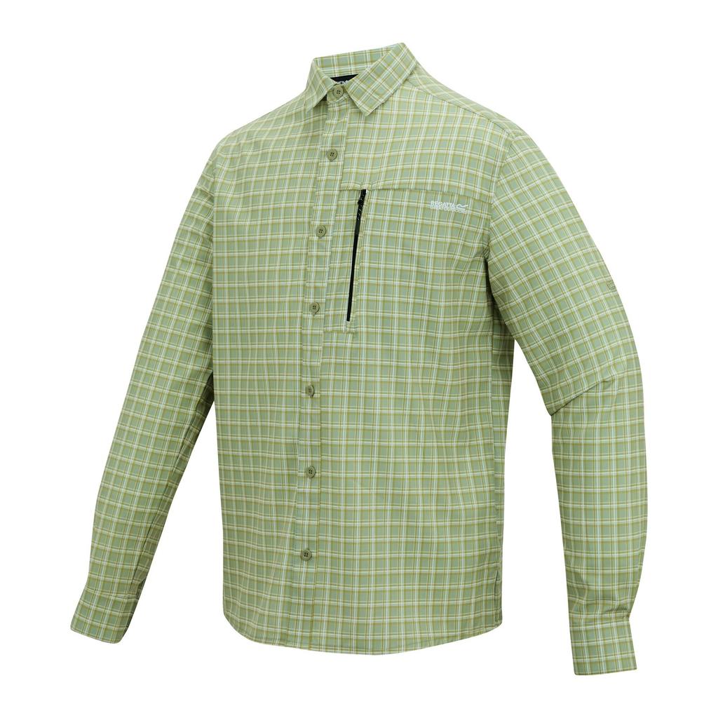 Regatta Mens Checked Insect Repellent Travel Shirt