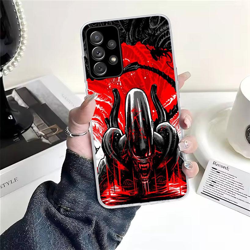Cool A-Alien X-Xenomorph For Samsung Galaxy A52S A42 A32 A22 A12 A02S A51 A50S Phone Case A41 A31 A21S A30S A20S A20E A70 A71 A4
