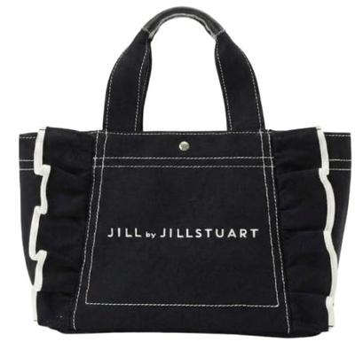Jill by Jill Stuart Frill Tote Bag (Small, Black, FR)