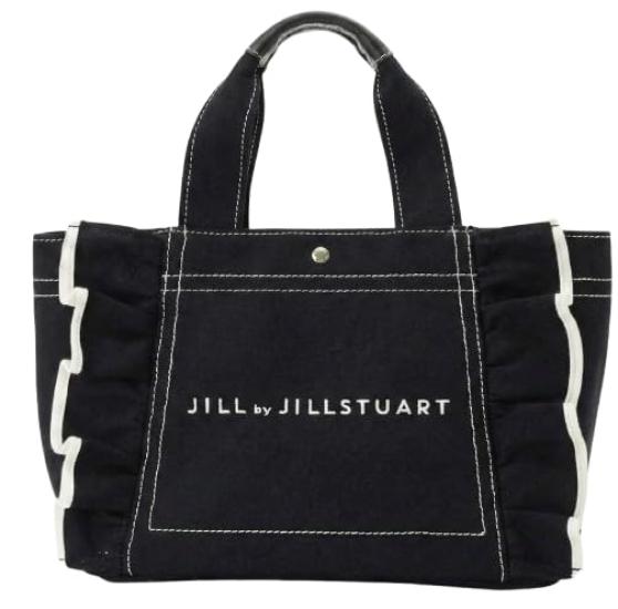 

Jill by Jill Stuart Frill Tote Bag (Small, Black, FR)