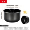 Rice Cooker Inner Container Non Stick Cooking Pot Replacement Accessories Kitchen Food Rice Cooker Liner Inner Pot Accessories