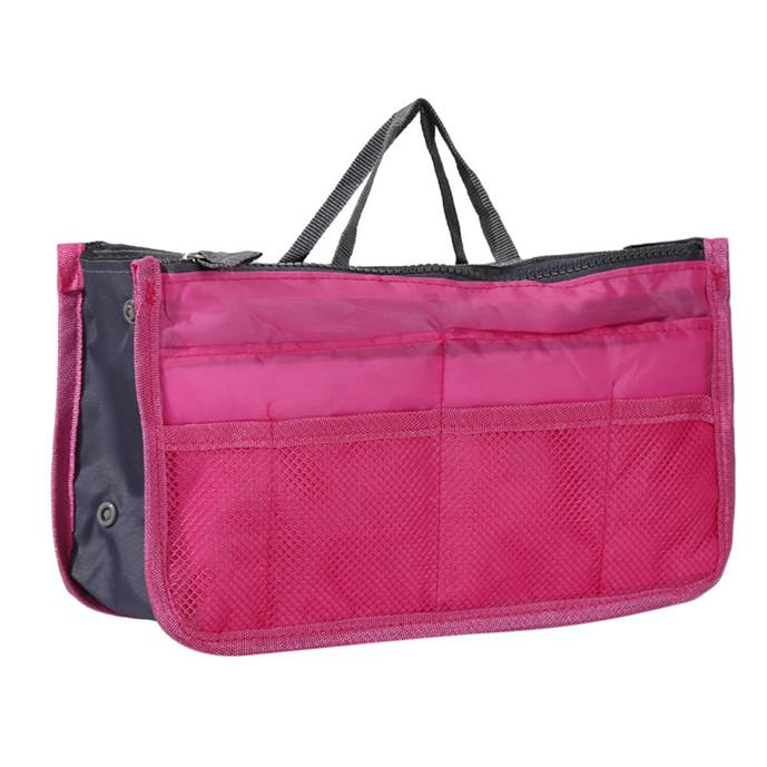 Dámská kabelka Peněženka Nylon Dual Organizer Insert Kosmetická taška