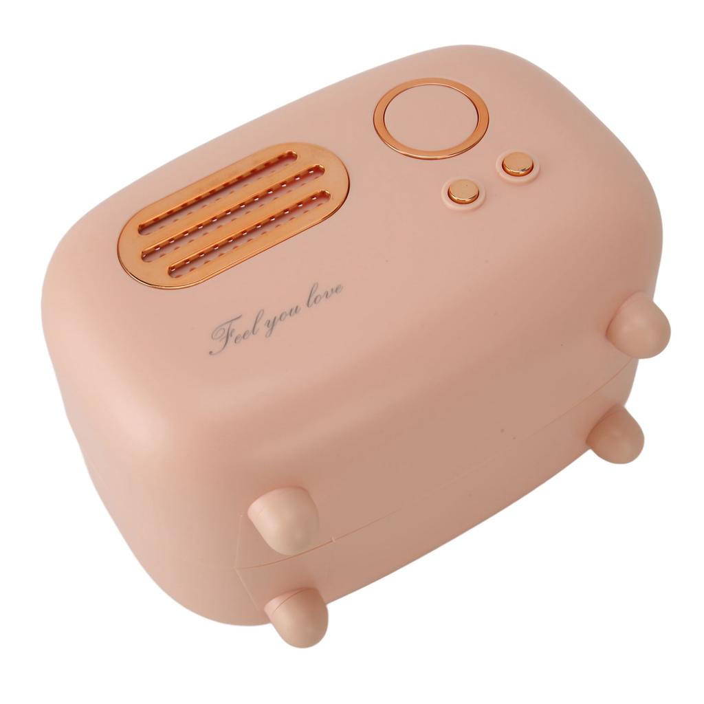 Tissue Box Holder Cute Radio Wide Opening Anti Slip Feet Plastic Tissue Paper Box for Bedroom Living Room