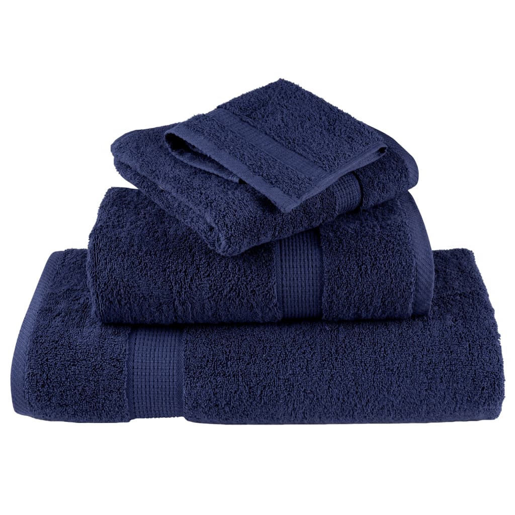 Vidaxl Ręczniki Premium Solund, 10 Szt., Granatowe, 50X100 Cm