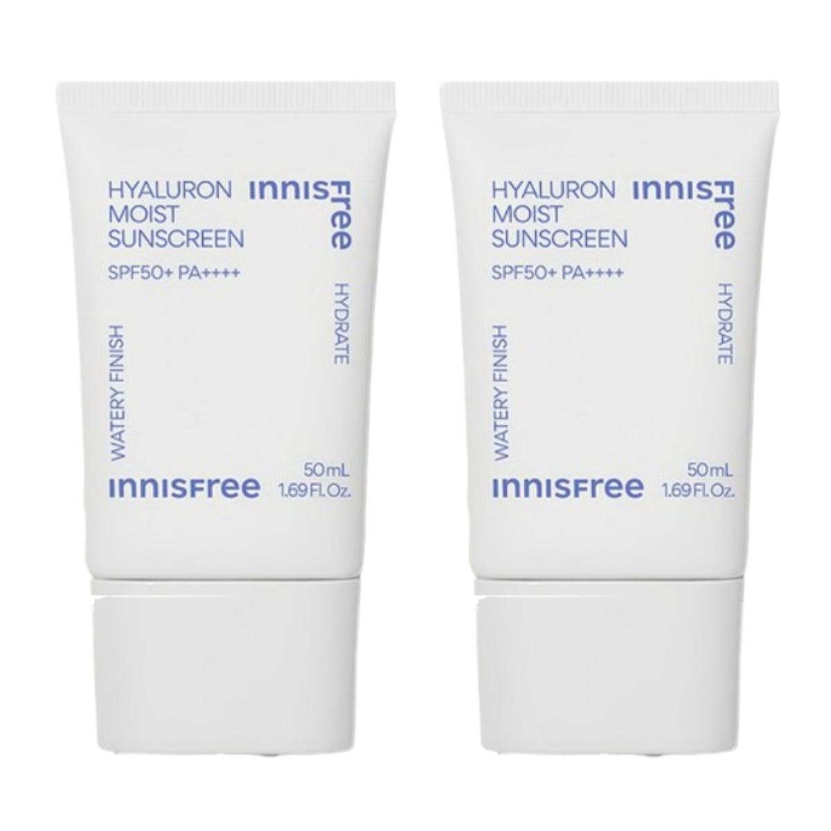 Innisfree Солнцезащитный крем Hyaluron Moist SPF50+ PA++++, 50 мл 50ml  X 2PCS