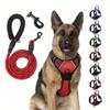 Service Dog Harness Front Clip Heavy Duty Reflective Easy Control Handle For Large Dog Walking Easy To Control For Small Medium