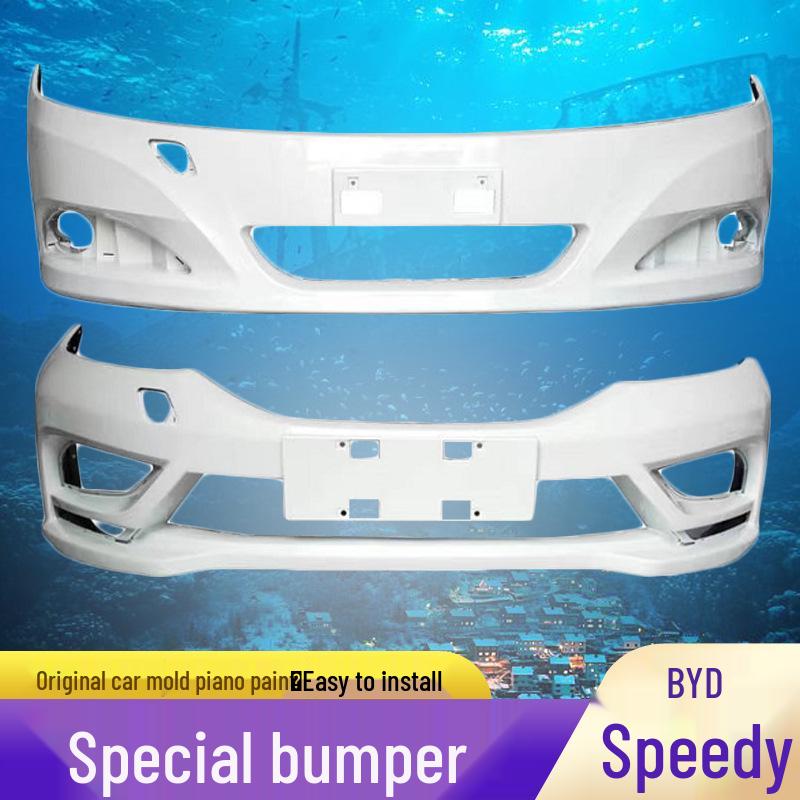 Compatible with 12-16 BYD Surui Front/Rear Bumpers with Painted Front Bar