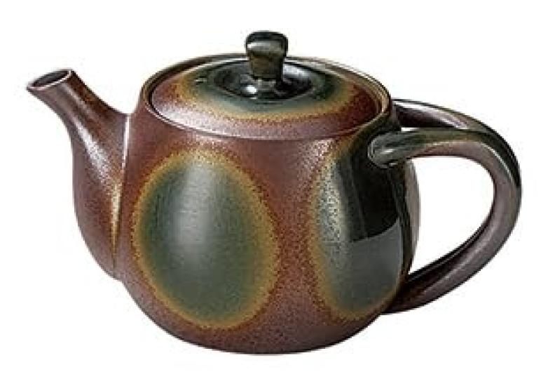 Sento Senga Pottery Banko Enhances Made In with Back Original Label Teapot, 36-35, Ware, Gift, Tea, Lightweight, 480cc, Japan, Handle, (Oribe)