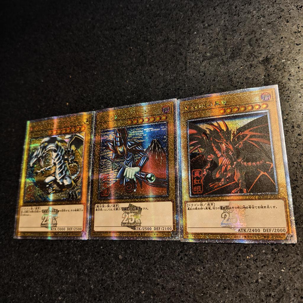 3Pcs/set Yu-Gi-Oh! Diy Self Control Collect Signature Trading Flash Card Anime Cartoon Original Series Gift