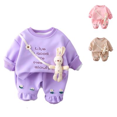 Kids Casual Long-Sleeve Set, Comfortable Daily Wear Outfits