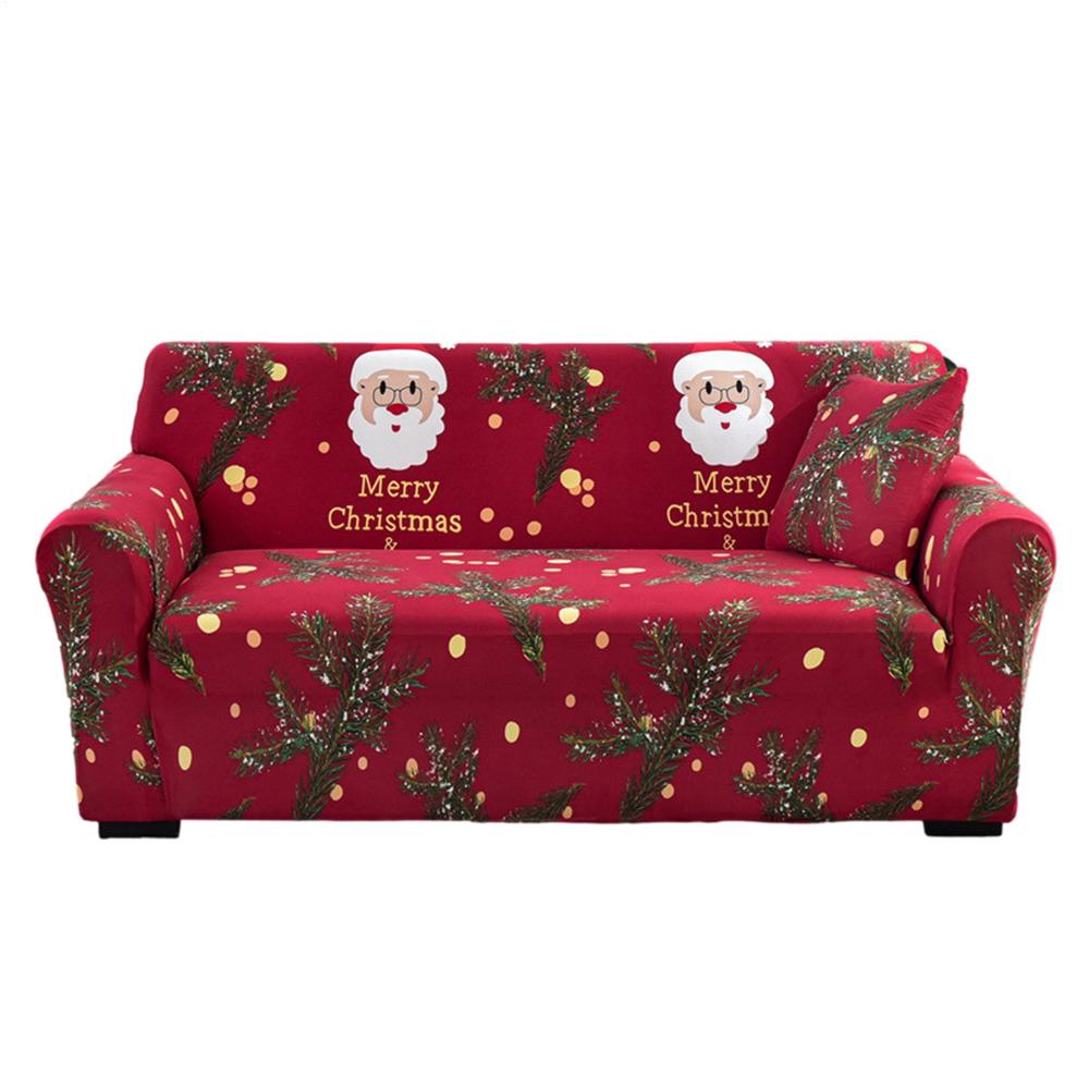 Christmas Sofa Covers for Living Room Furniture Protector Christmas Printed Couch Cover Elastic Sofa Slipcover Holiday Decor