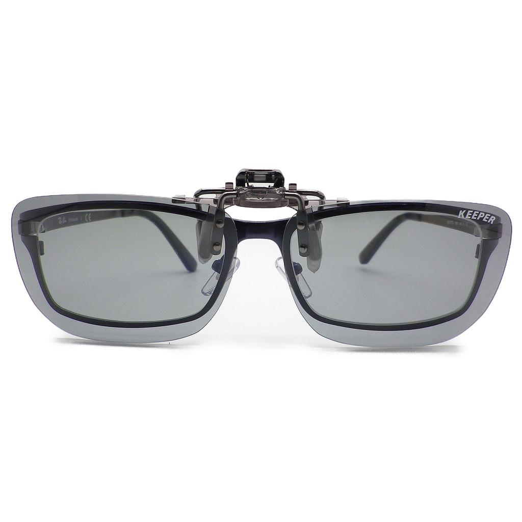 Wyprodukowano w Japonii Okulary przeciwsłoneczne z polaryzacją, typu klips, na okulary, ochrona UV, ultralekkie, typu Flip, duże, chłodne okulary ochronne [cliponkeeper] L.SM 9338-03