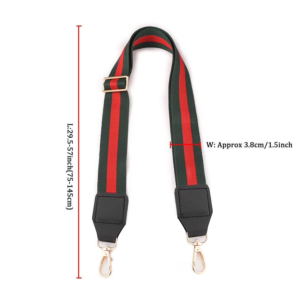 2 Pcs Replacement Straps for Shoulder Polyester Cotton Leather Wide Cloth Replacement Straps Adjustable Length Handbag Messenger Bag Canvas Shoulder