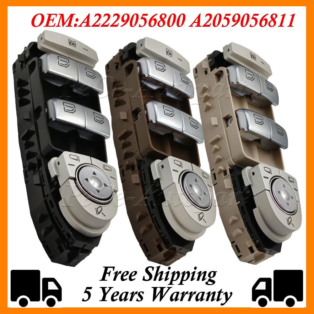A2229056800 A2059056811 2229056800 2059056811 Power Window switch for Mercedes-benz W205 W253 W213 W222 C E Class 4 Door Saloon