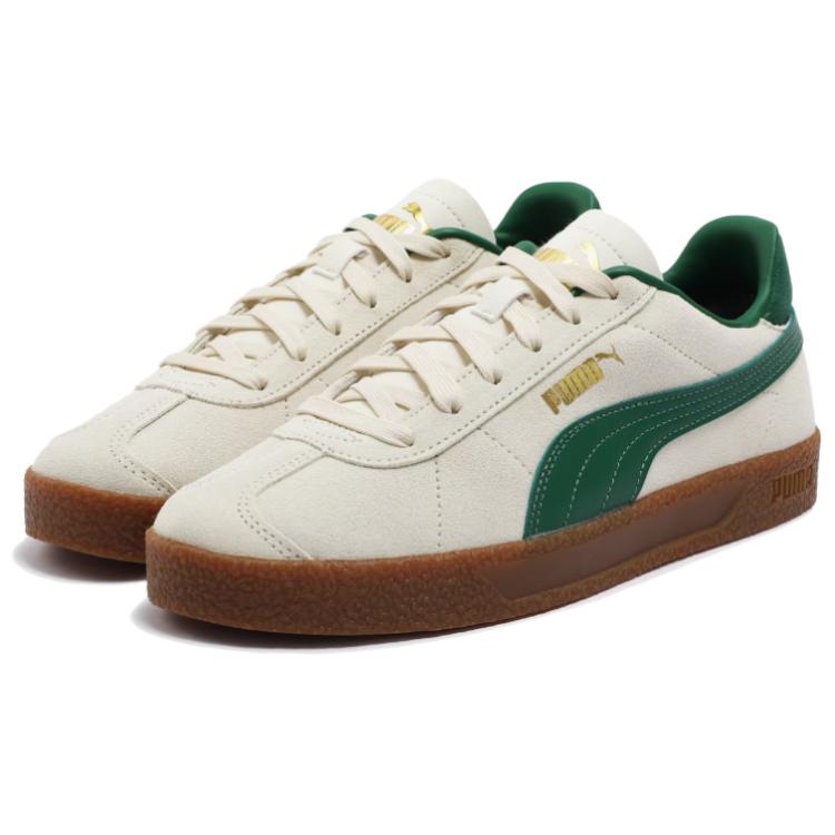 Puma Pantofi sport unisex Club Confortabil Versatil cu vârf jos Pantofi sport Alb Verde 401514-05
