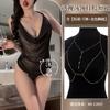 Sex Underwear Sexy Pure Desire Mesh Flirting Swinging Collar Belly Pocket Uniform Perspective Temptation Small Breasts Show Big