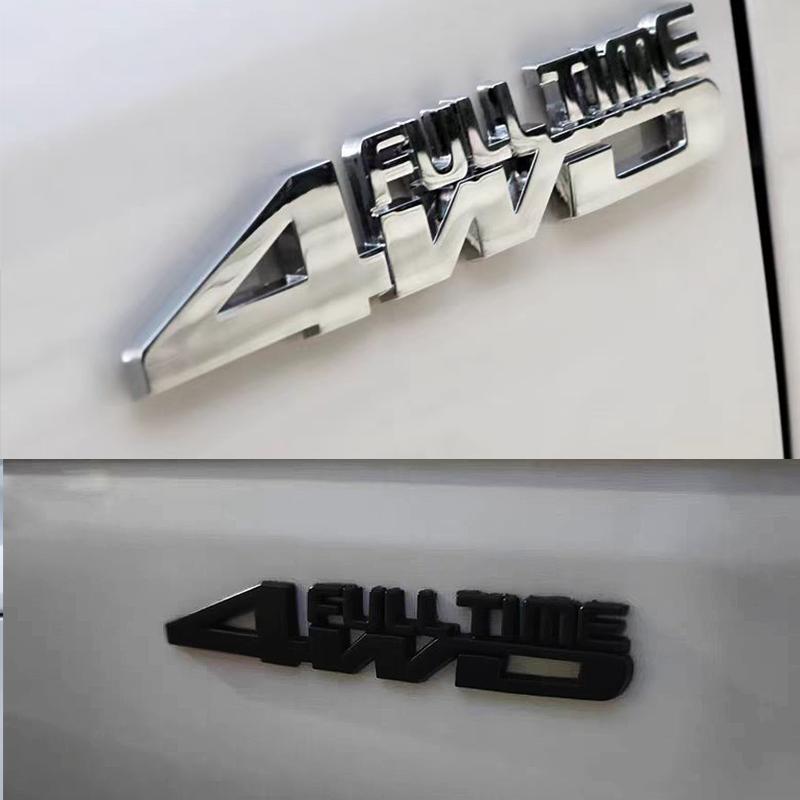 4WD 4x4 Four Wheel Drive Metal Car Sticker Logo Emblem Badge Decals Car Styling Accessories for Frod Bmw Lada Honda Audi Toyota