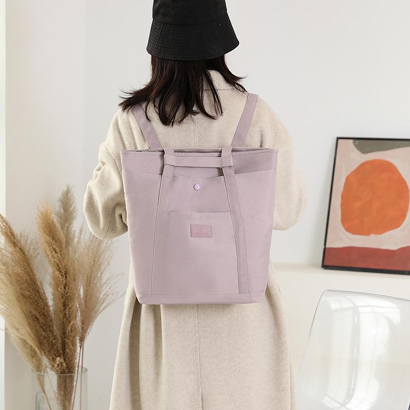 Tote bag women's new large-capacity commuter backpack multi-functional anti-splashing nylon shoulder bag portable backpack