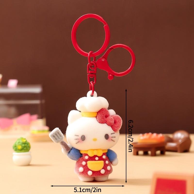 Sanrio Hello Kitty Keychains Cartoon Keyring Hanging Pendant for Backpack Charms on The Phone Bag Ornament Party Gift