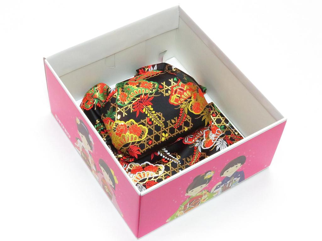 Knot Obi for 13th Made in Gold Brocade Fukurasuzume Knot Obi [Muromachi-st.] Shichi-Go-San Festival, Children's Long-sleeved Kimono, Japan, Fabric,