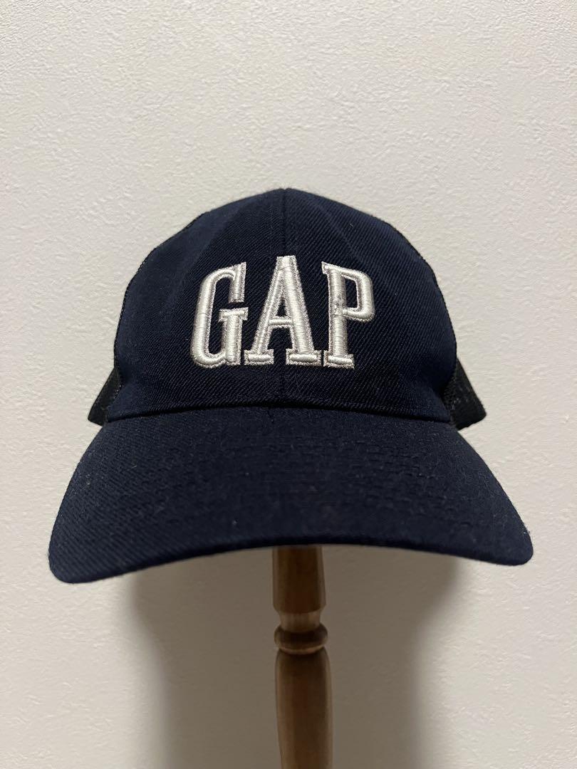 

[USED] 90s USA Made OLD GAP Snapback Cap with Embroidered Logo in Navy