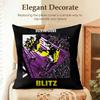 Band KKmfdm Cushion Cover Natural Linen Organic Fabric DoubleSided Printing Sofa Home Decor Gift Pillow Case