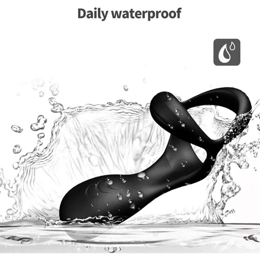 Vibrating Penis Sleeve Ring Masturbator Anal Plug Cock Ring Vibrator Delay Ejaculation Stronger Erection for Sex Toys for Couple