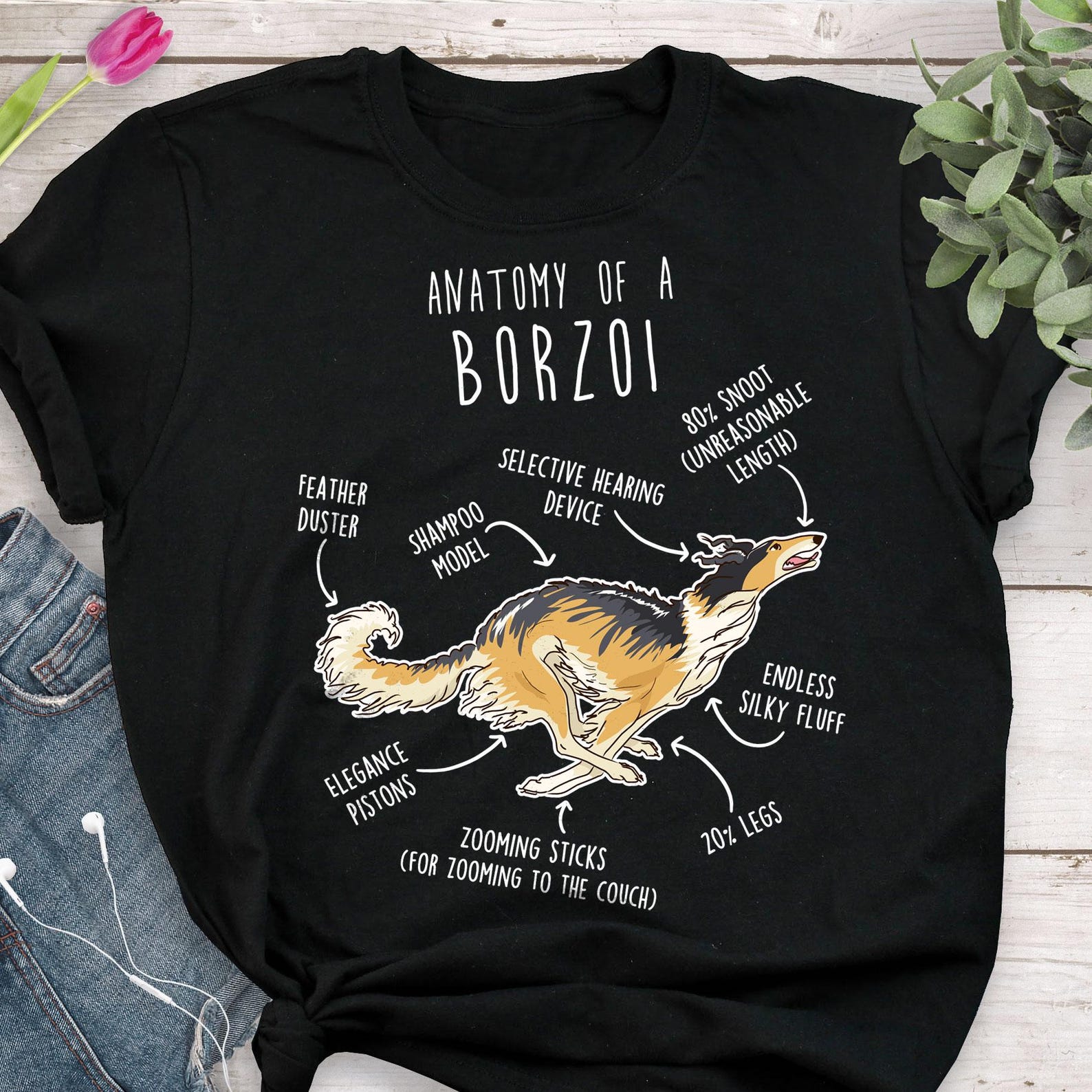 Gold Sable Borzoi Shirt, , , Cute Russian Hunting Sighthound T-shirt, Funny Dog Lover Gift, Pet Tee, Dog Mom Dog Dad 120