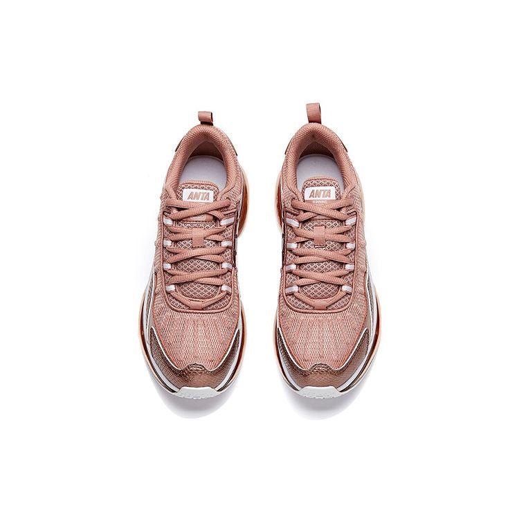 Anta Comfortable Shock Absorbing Non-Slip Wear-Resistant Breathable Low-Top Casual Shoes Women sneaker Rose-Gold 922125506-4