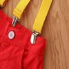 Toddler Boys Gentleman Suits, Summer Short Sleeve Bowtie Lapel Shirt + Bib Shorts Set