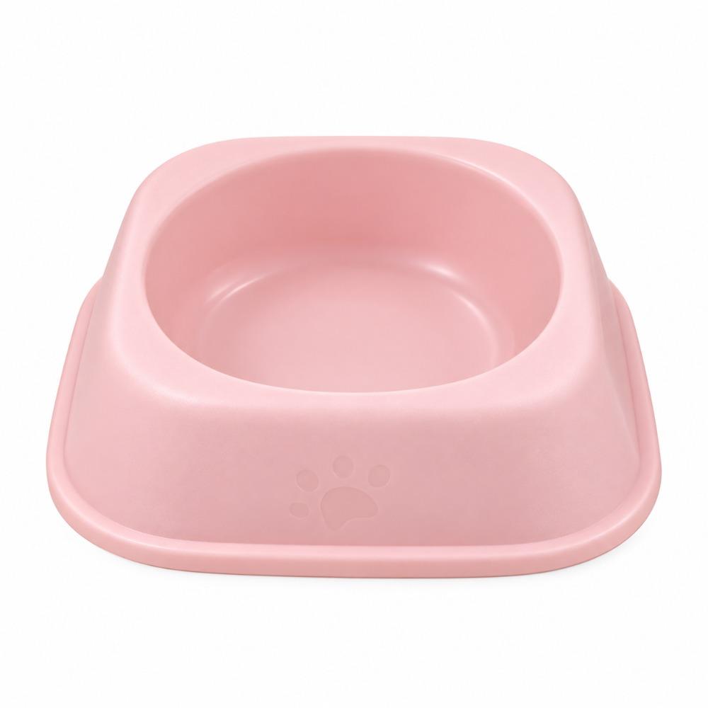 Plastic Cat Food Bowl Anti-Fall Flip Cat Plates New Square Cat Bowl Pet Feeding