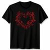 Filigree Heart Butterfly Valentines Day Occasions Unisexs Unisexs Graphic Tee