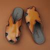 Men's Leather Slippers Non-Slip Beach Sandals Comfortable Summer Shoes Men Slippers Classics Men Flip Flops