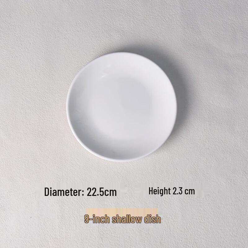 Zhi Shi Commercial White Ceramic Western Dinner Plates