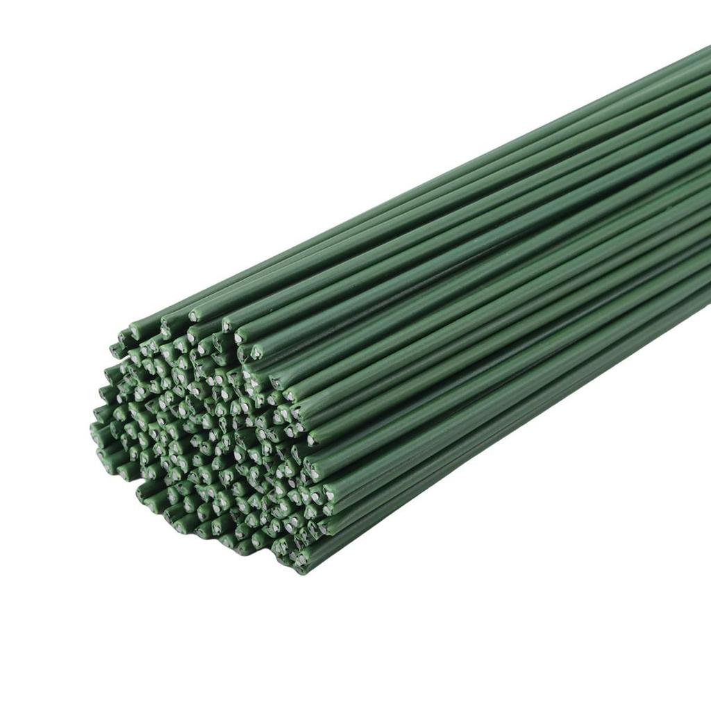 2mm Green Plastic Stem Artificial Rose for DIY Silk Flower Crafting
