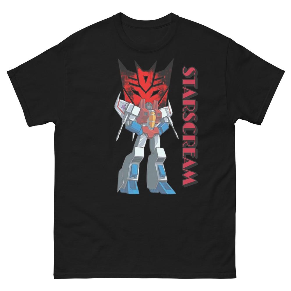 

Футболка Трансформеры Старскрим, Десептиконы, Футболка Старскрим G1, Унисекс, Ретро L