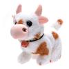Kids Electric Plush Animal Toy Walking Tail Wagging Interactive Elephant Sheep Cow Panda Plushie Toy Toddlers Educational Simulation Animal Toy
